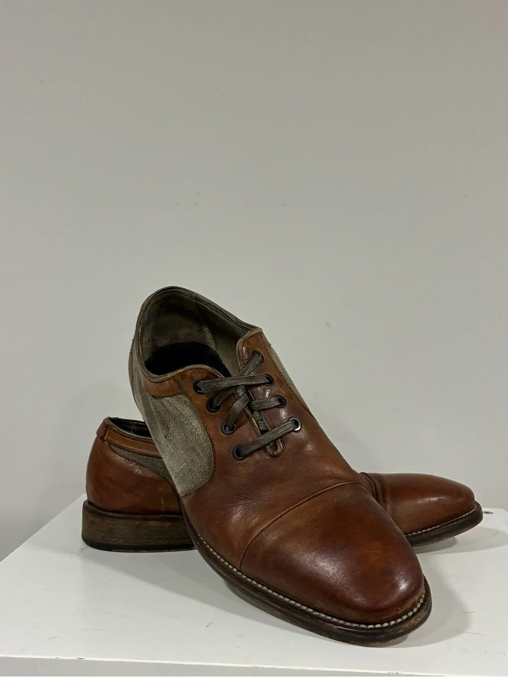 John Varvatos Collection Fleetwood Spring Oxford Size 11 USA 44 EU.